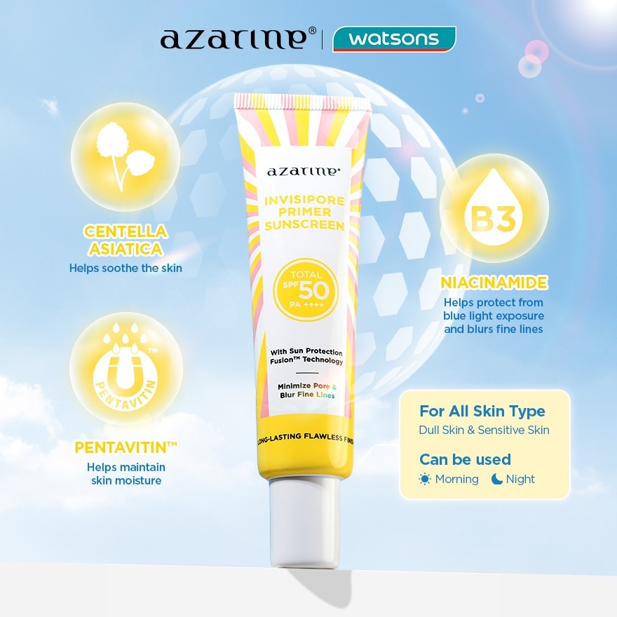 Invisipore Primer Sunscreen SPF50 PA ++++ 30ml