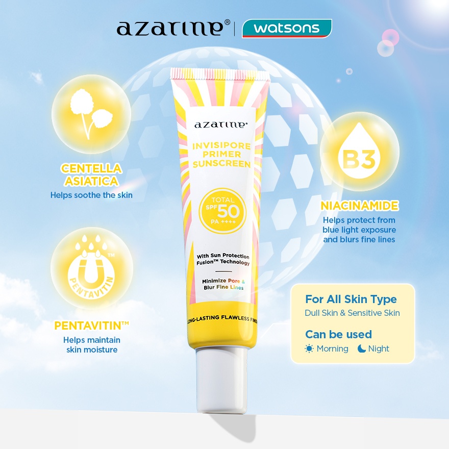 Invisipore Primer Sunscreen SPF50 PA ++++ 30ml
