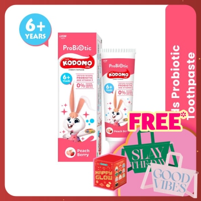 KODOMO Probiotic Toothpaste Peach Berry 60g (6Yrs+)