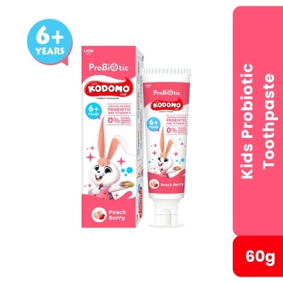 KODOMO Probiotic Toothpaste Peach Berry 60g (6Yrs+)