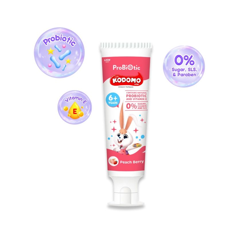 Probiotic Toothpaste Peach Berry 60g (6Yrs+) image