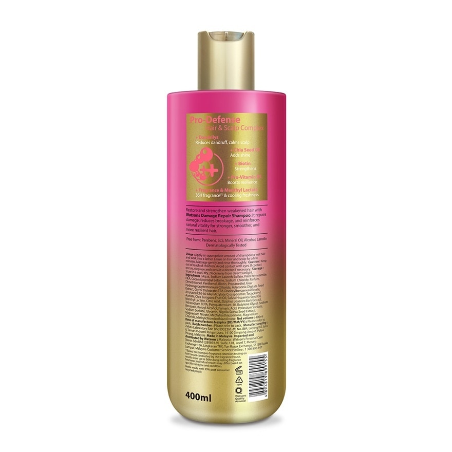 Pro-Defense Damage Repair Shampoo 400ML