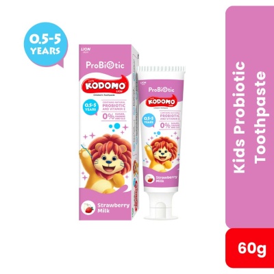 KODOMO - Probiotic Toothpaste Strawberry Milk 60g (0.5-5Yrs) image
