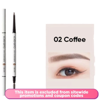 KATO-KATO - Blade Double Headed Eyebrow Pencil 02 Coffee