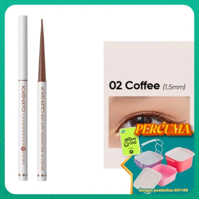 KATO-KATO - Colorful Fine Gel Eyeliner Pencil 02 Coffee