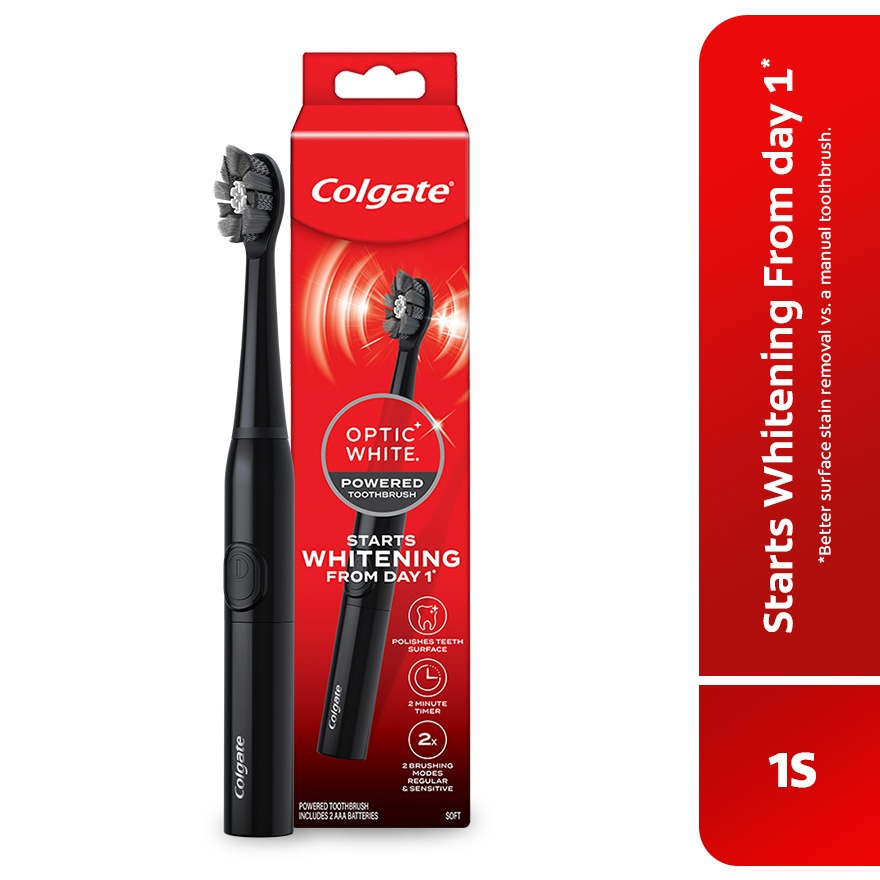 Colgate Optic White Powered Battery Toothbrush 1s image