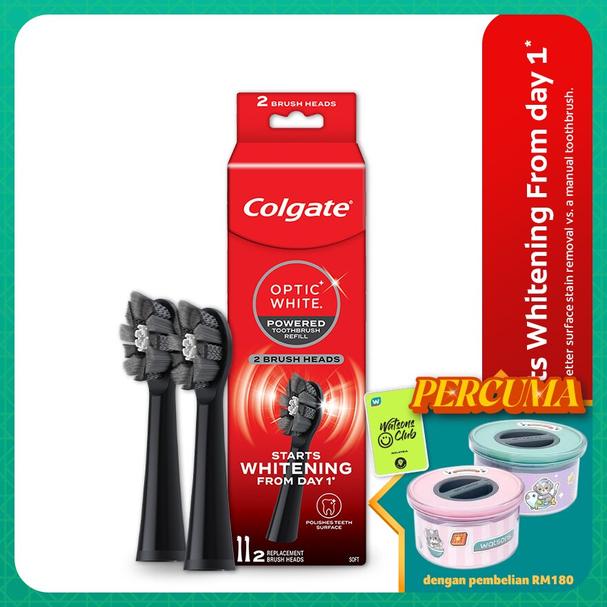 Toothbrush Optic White Pro Power Refill 2s