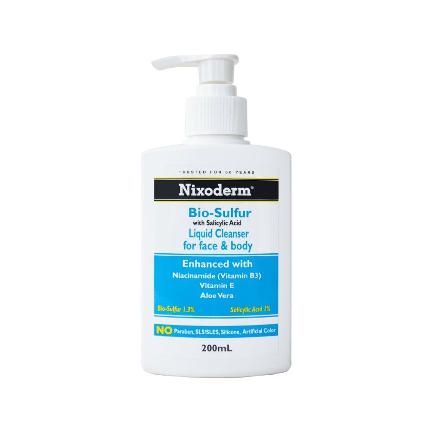 Bio-Sulfur with Salicylic Acid Liquid Cleanser For Face & Body 200ml image