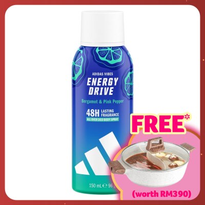 ADIDAS VIBES Vibes Deodorant Spray Energy Drive 150ml