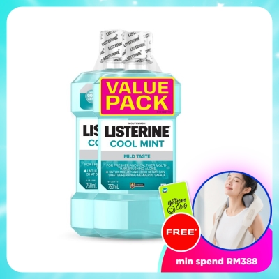 LISTERINE - Cool Mint Mild Taste Twin Pack 2 x 750ml