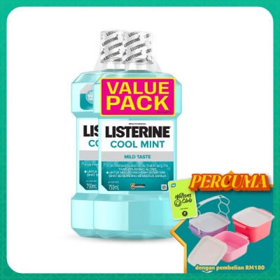 LISTERINE - Cool Mint Mild Taste Twin Pack 2 x 750ml