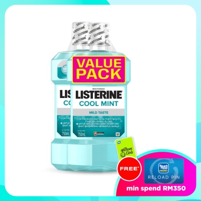 LISTERINE Cool Mint Mild Taste Twin Pack 2 x 750ml image