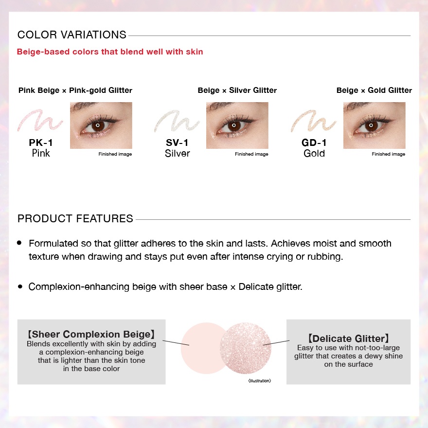 Super Sharp Liner Glitter Pencil Pink-1 refill image