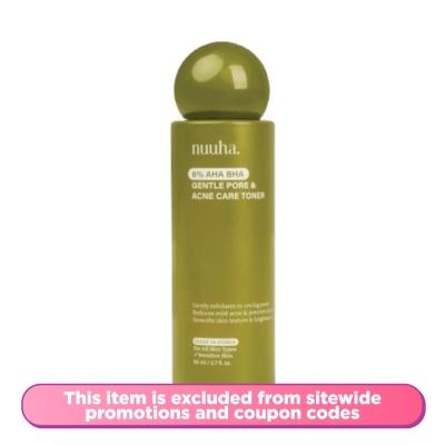 NUUHA - 6% AHA BHA Gentle Pore & Acne Care Toner 80ml