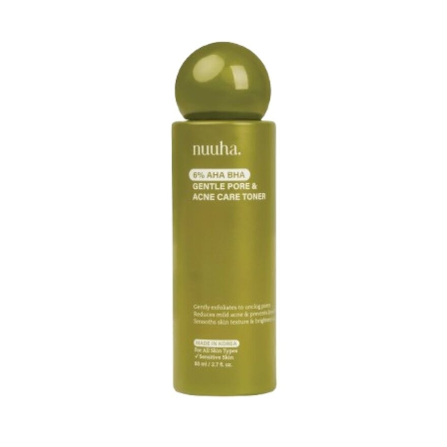 6% AHA BHA Gentle Pore & Acne Care Toner 80ml