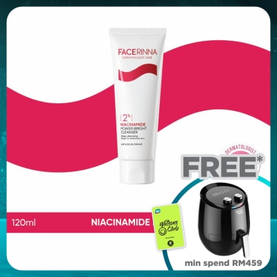 FACERINNA 2% Niacinamide Power Bright Cleanser 120ml