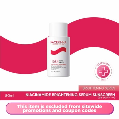 FACERINNA -  Niacinamide Brightening Serum Sunscreen SPF 50 PA++++ 50ML