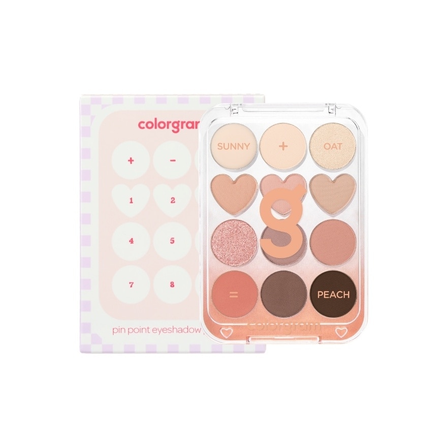 Pin Point Eyeshadow Palette 01 Sunny Oat Peach