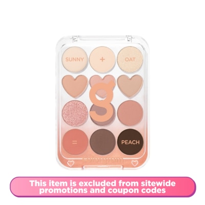 COLORGRAM - Pin Point Eyeshadow Palette 01 Sunny Oat Peach