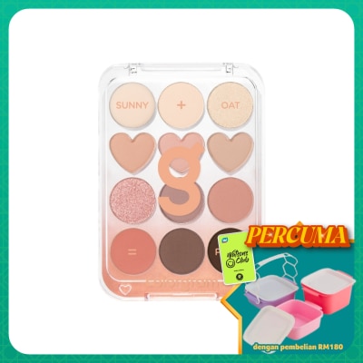 COLORGRAM - Pin Point Eyeshadow Palette 01 Sunny Oat Peach