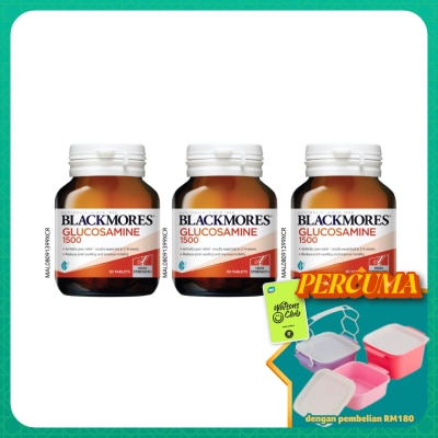 BLACKMORES - Glucosamine 1500MG 30S x3