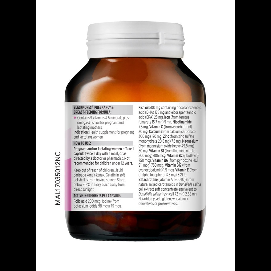 Pregnancy and Breast Feeding Gold 120s x2