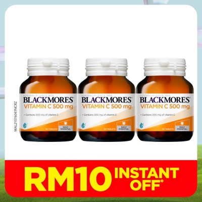 BLACKMORES Vitamin C 500mg 60's x3