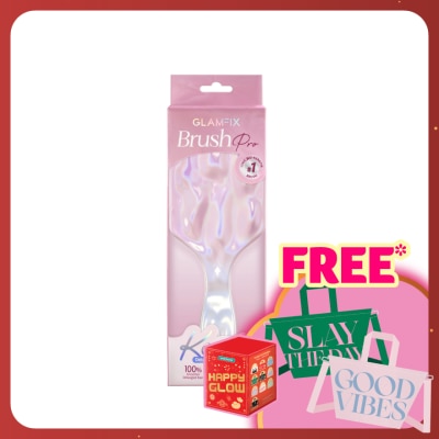 GLAMFIX BIOFLEX Detangling Bio-Keratin Brush Crystal Aura-Blush