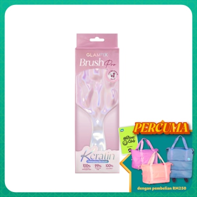 GLAMFIX - BIOFLEX Detangling Bio-Keratin Brush Crystal Aura-Blush