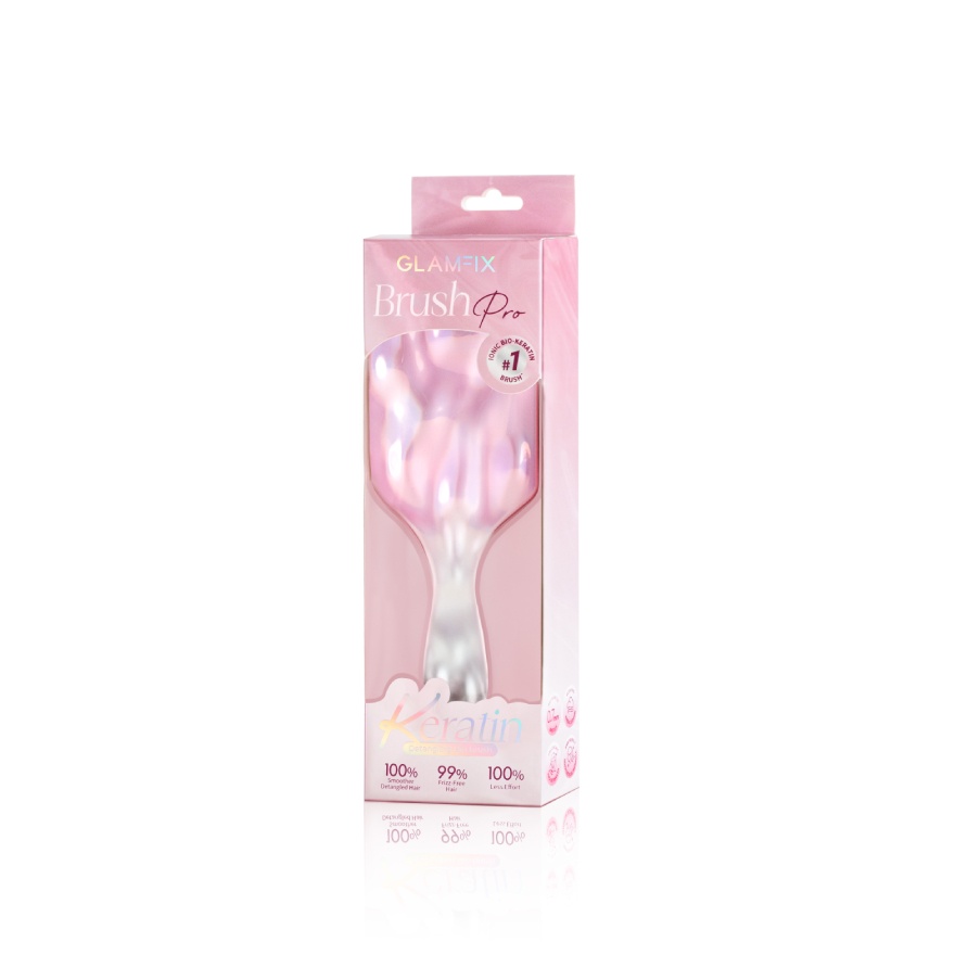 BIOFLEX Detangling Bio-Keratin Brush Crystal Aura-Blush image