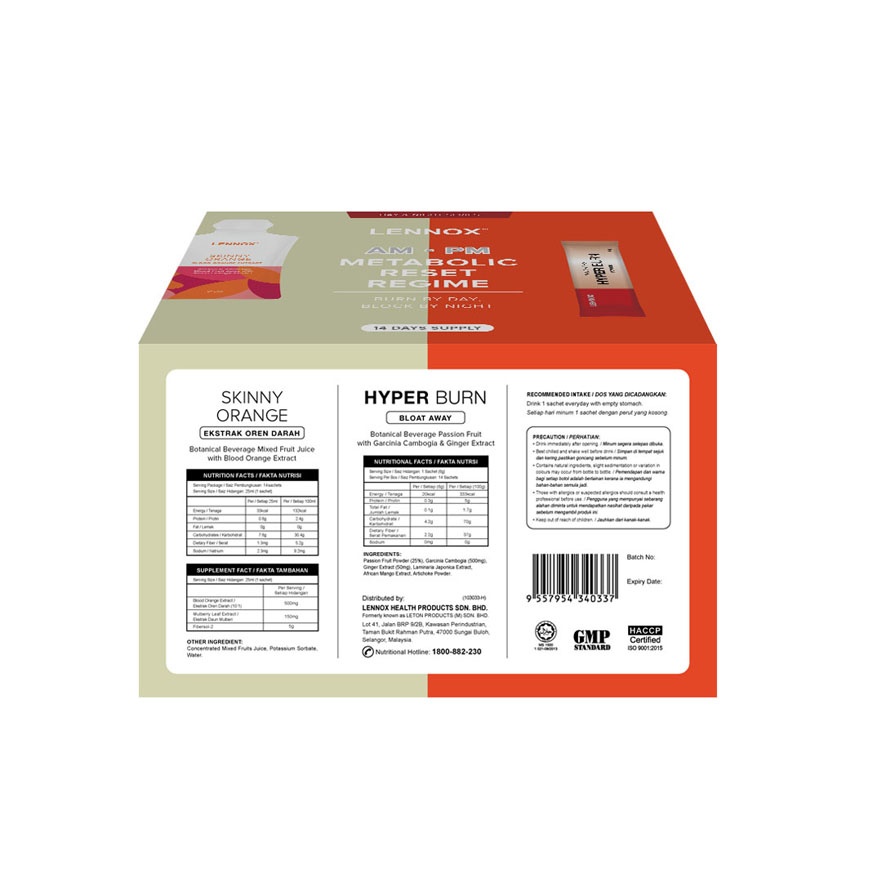 AMPM Metabolic Reset Regime 28 sachets image