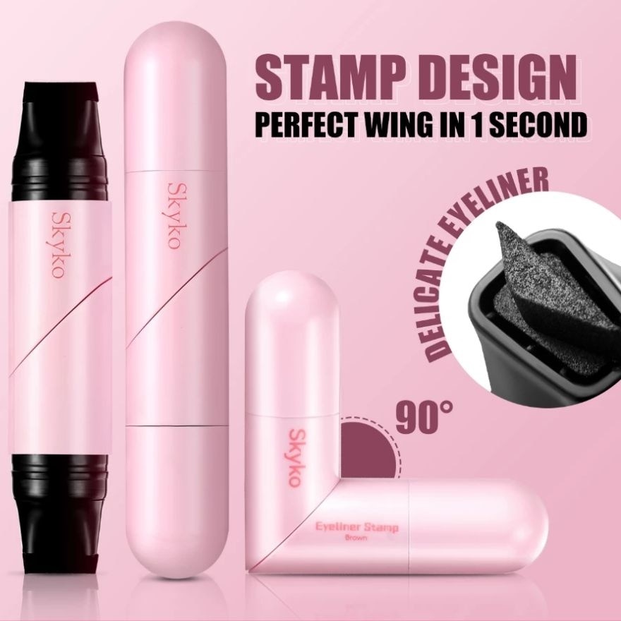 Double-Ended Stamp Eyeliner 02 Brown