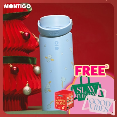 MONTIGO Winter Flower Ace Bottle Sky Dew 18oz