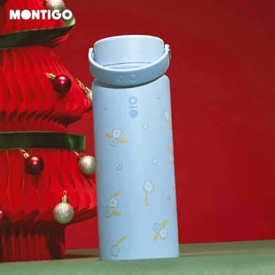 MONTIGO Winter Flower Ace Bottle Sky Dew 18oz