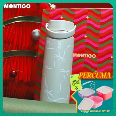 MONTIGO - Bows and Cherries Ace Bottle Green 18oz