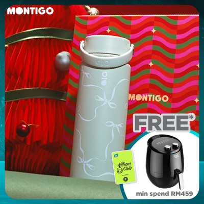 MONTIGO Bows and Cherries Ace Bottle Green 18oz