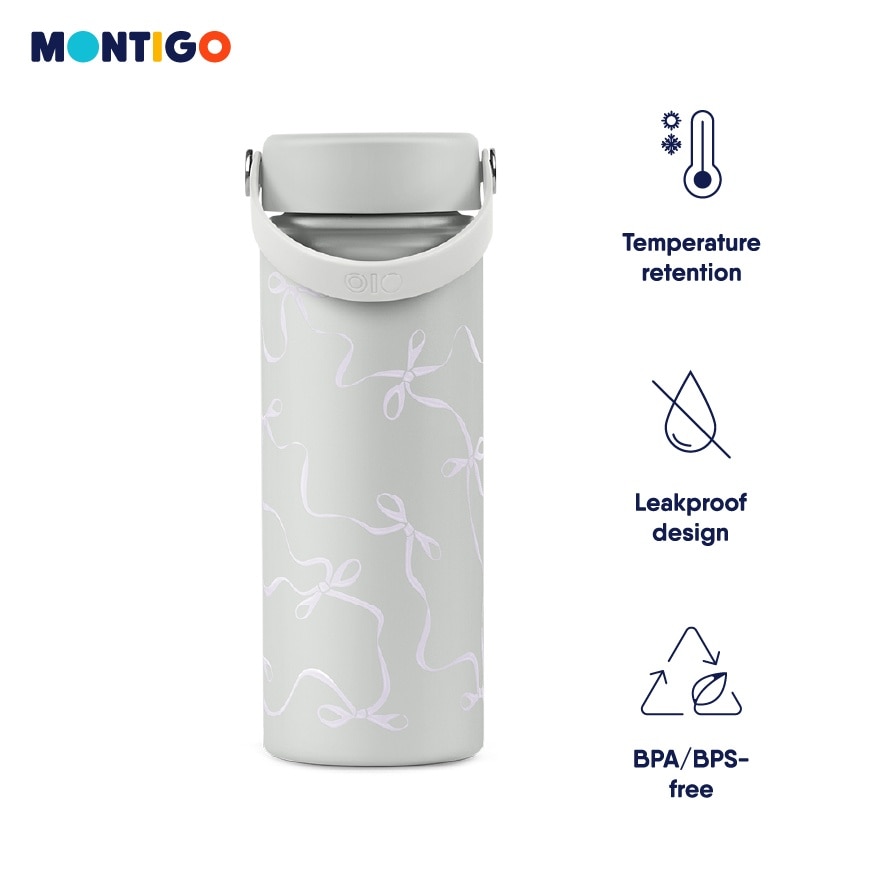 Bows and Cherries Ace Bottle Green 18oz