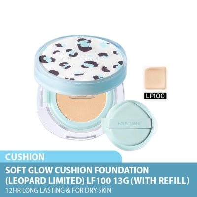 MISTINE - Leopard Limited Soft Glow Cushion Foundation With Refill LF100