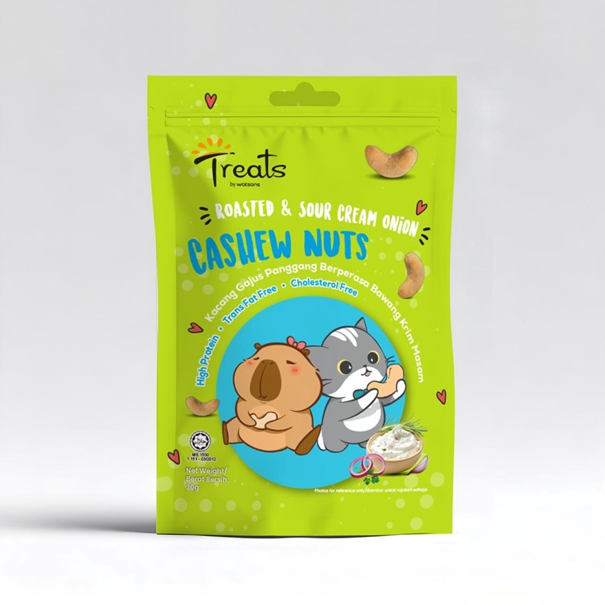Roasted & Sour Cream Onion Cashew Nuts 30g image