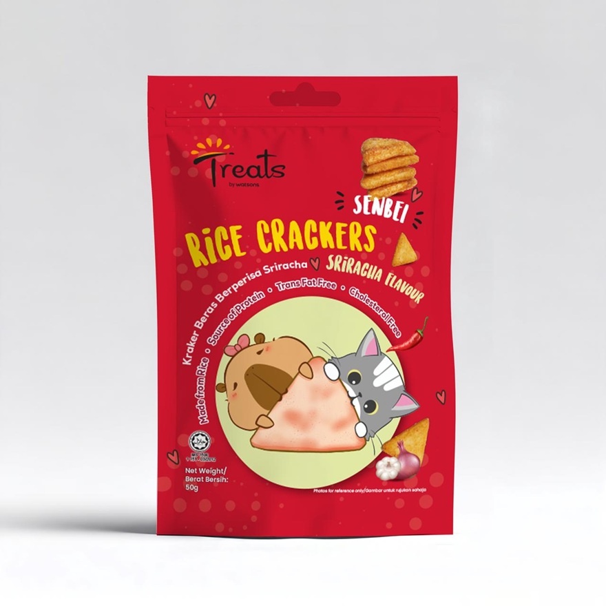 Senbei Rice Crackers Sriracha (Spicy) Flavour 50g image