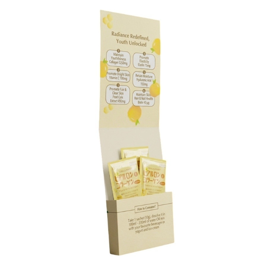 WRP Hyaluron & Collagen With Ubiquinol Q10 Honey Yuzu Flavour 3s x 10g