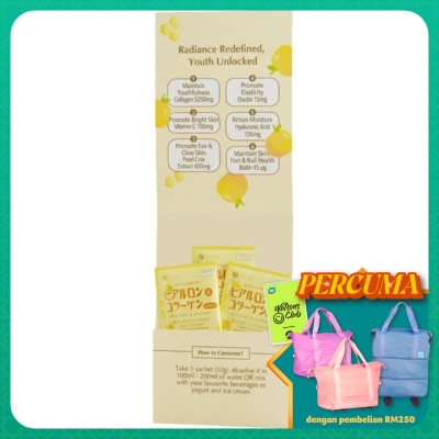 FINE JAPAN - WRP Hyaluron & Collagen With Ubiquinol Q10 Honey Yuzu Flavour 3s x 10g