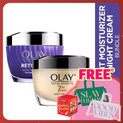 OLAY Total Effect Night Cream 50g + Retinol Moisturizer 50g