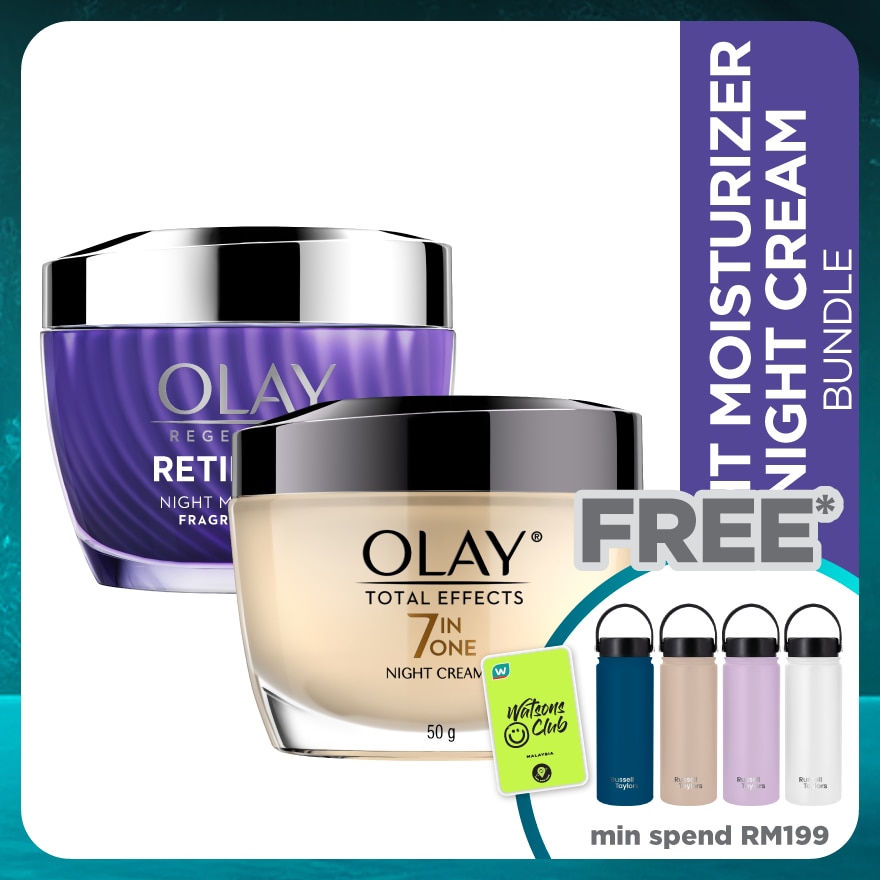 Total Effect Night Cream 50g + Retinol Moisturizer 50g