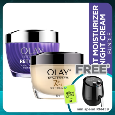 OLAY Total Effect Night Cream 50g + Retinol Moisturizer 50g