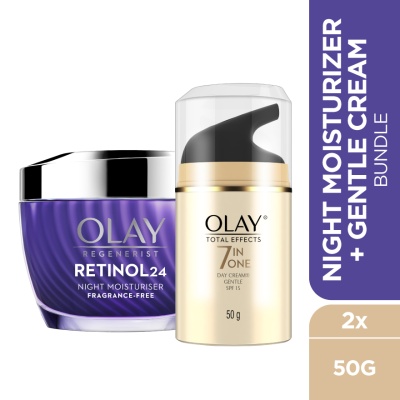 OLAY - Total Effect UV Cream 50g + Retinol Moisturizer 50g