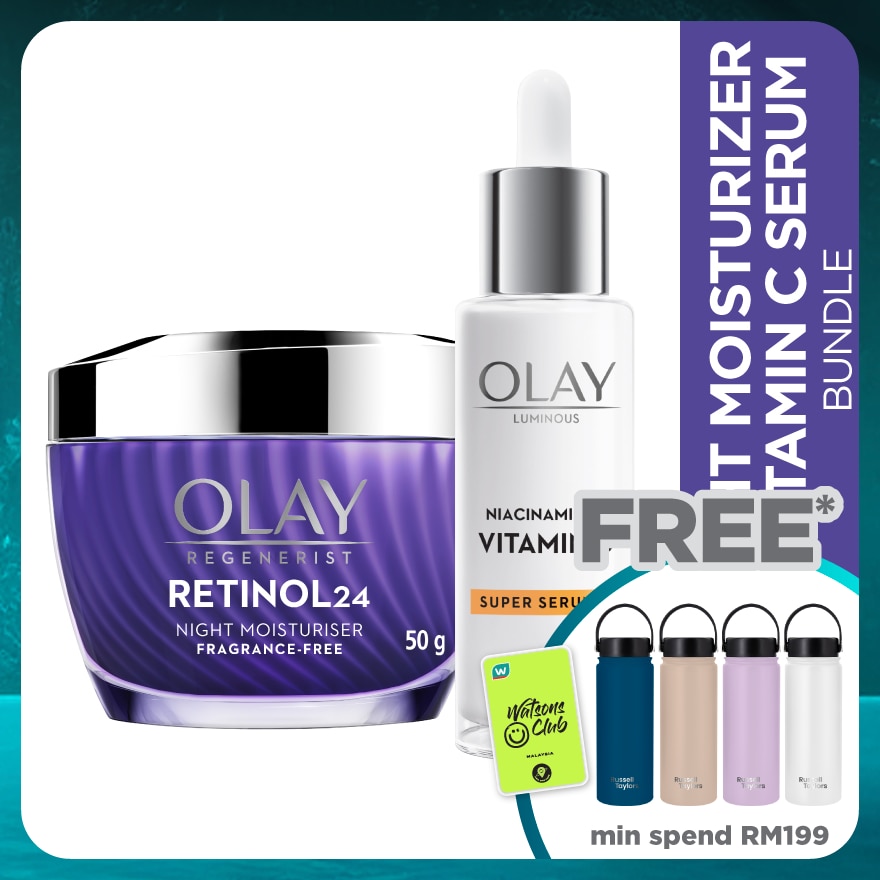 Vitamin C Serum 30ml + Retinol Moisturizer 50g