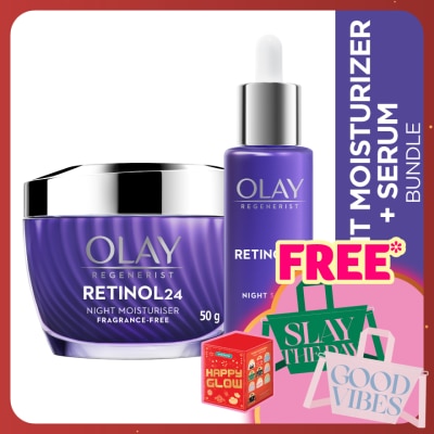OLAY Retinol Night Serum 30ml + Moisturizer 50g