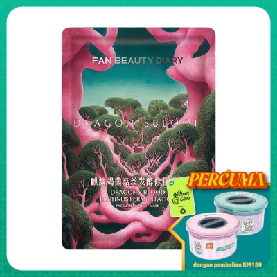 FAN BEAUTY DIARY Dragon's Blood Lentinus Fermentation Facial Treatment Mask 1s