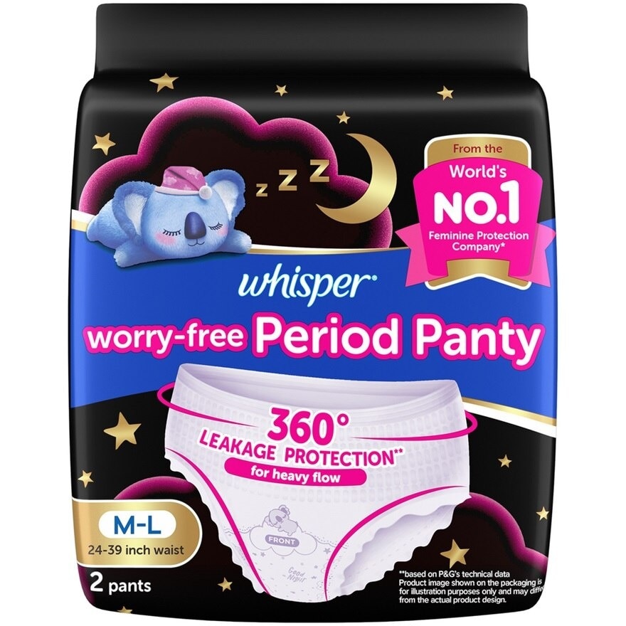 Koala Night Sanitary Panty M-L 2s X3